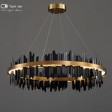 Black and Gold Modern Chandelier