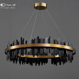 Black and Gold Modern Chandelier