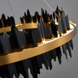 Black and Gold Modern Chandelier