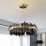 Black and Gold Modern Chandelier