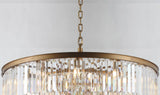 Spiral Tiered/ Layered Crystal Fringe Chandelier