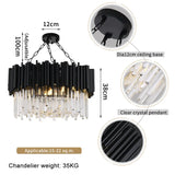 Black Crystal Chandelier