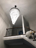 Spiral Tiered/ Layered Crystal Fringe Chandelier