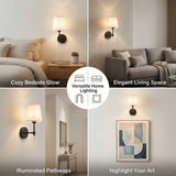 eypid Black Battery Operated Wall Sconce,10000 Mah Rechargeable Wall Sconces set of 2 With Remote,3CCT and 12 RGB Sconces Battery Operated Dimmable,Fabric Sconces Wall Decor Set of 2 for Bedroom,Living Room