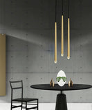 Brushed Brass Round Chandelier