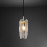 Modern copper corrugated pendant lamp