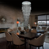 Round Raindrop Crystal Chandelier - Ceiling Light