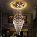 Floating Castle Round Raindrop Crystal Chandelier Ceiling Lights