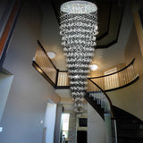 Round Raindrop Crystal Chandelier - Ceiling Light