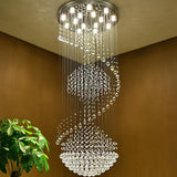 Large Raindrop Crystal Chandelier Ball Shape