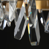 Modern stainless steel first-class crystal strip Chandelier