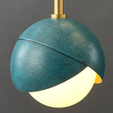 Blue tulip pendant lighting