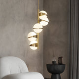 Modern fashion glass ball copper suspender  pendent light