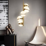 Modern fashion glass ball copper suspender  pendent light