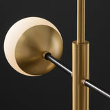 Modern brass globe multi ball connecting Chandelier