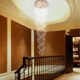 Double Spiral Modern Raindrop Chandelier - Staircase Chandelier