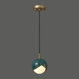 Blue tulip pendant lighting