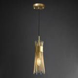 Modern straw 1-light Brass Pendant Light