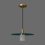 Deep blue disk pendant Lighting