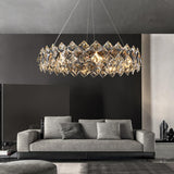 Crystal layered Chandelier