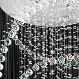 Three Circle Spiral Raindrop Chandelier Ceiling Lights