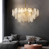 Cloud mist glass chandeliers