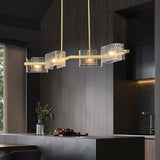 Modern long water ripple Chandelier