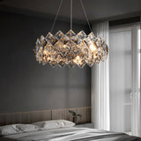 Crystal layered Chandelier