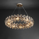 Crystal layered Chandelier