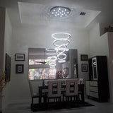 Five & Six Ring Crystal Chandelier Suspension Lights