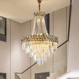 New Stainless steel Crystal chandelier E14 LED bulbs