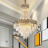 New Stainless steel Crystal chandelier E14 LED bulbs