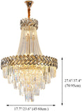 New Stainless steel Crystal chandelier E14 LED bulbs