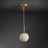 Alabaster Globe pendant lighting