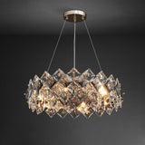 Crystal layered Chandelier