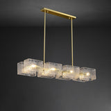 Modern long water ripple Chandelier