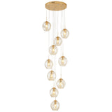 Concave Glass Chandelier