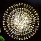 Contemporary Luxury Round Design Raindrop Crystal Chandelier