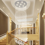 Double Sphere Raindrop Crystal Chandelier