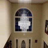 Floating Castle Round Raindrop Crystal Chandelier Ceiling Lights