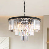 3-Tier Crystal Chandelier