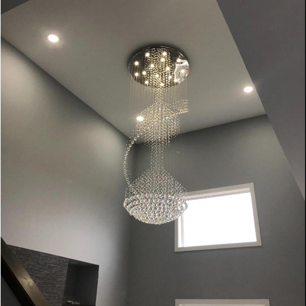 Large Raindrop Crystal Chandelier Ball Shape