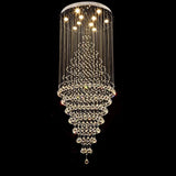 Modern Multi-Tier Crystal Chandelier For Staircase
