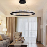 Round Crystal Polygonal Chandelier