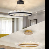 Round Crystal Polygonal Chandelier