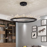 Round Crystal Polygonal Chandelier