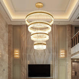 Hanging Crystal Circle Lighting