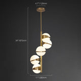 Modern fashion glass ball copper suspender  pendent light