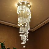 Spiral Meteor Shower Crystal Raindrop Chandelier - Staircase Chandelier