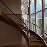 Spiral Meteor Shower Crystal Raindrop Chandelier - Staircase Chandelier